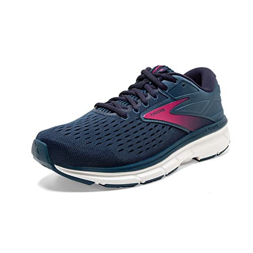 Brooks Women's Dyad 11 Running Shoe - Blue/Navy/Beetroot - 7.5 Medium