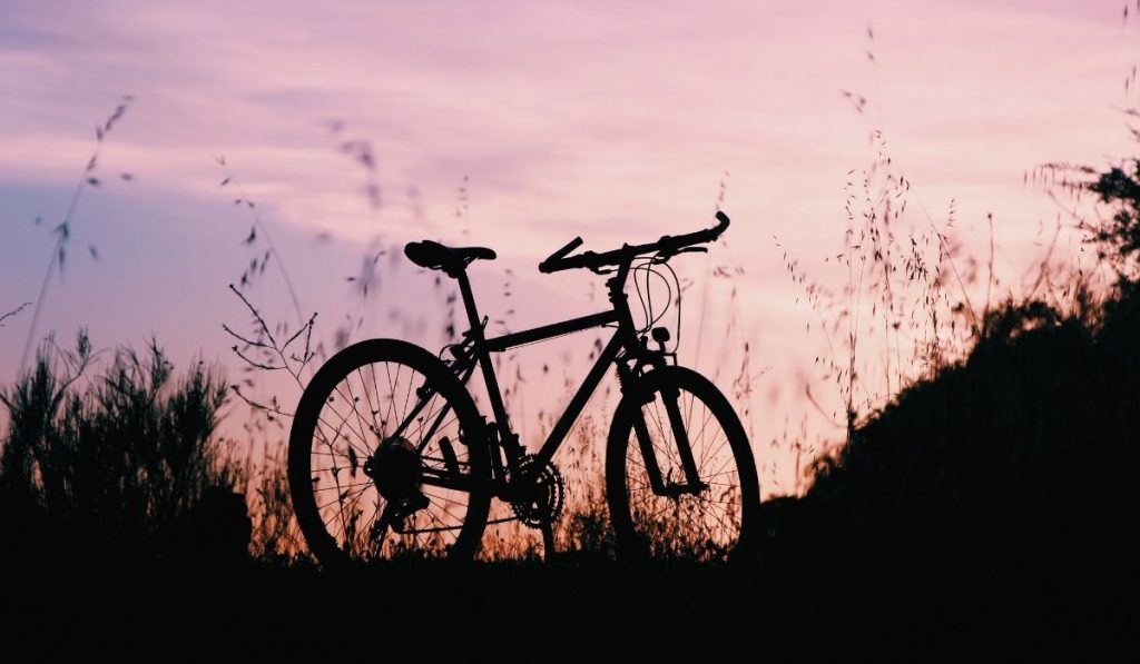 photo of bicycle at sunset - ee220329