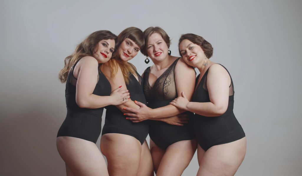 smiling plus sized women