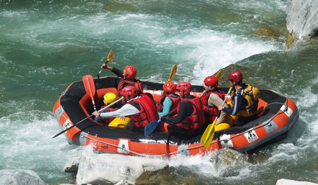 Rafting is a great recreational outdoor activities! 