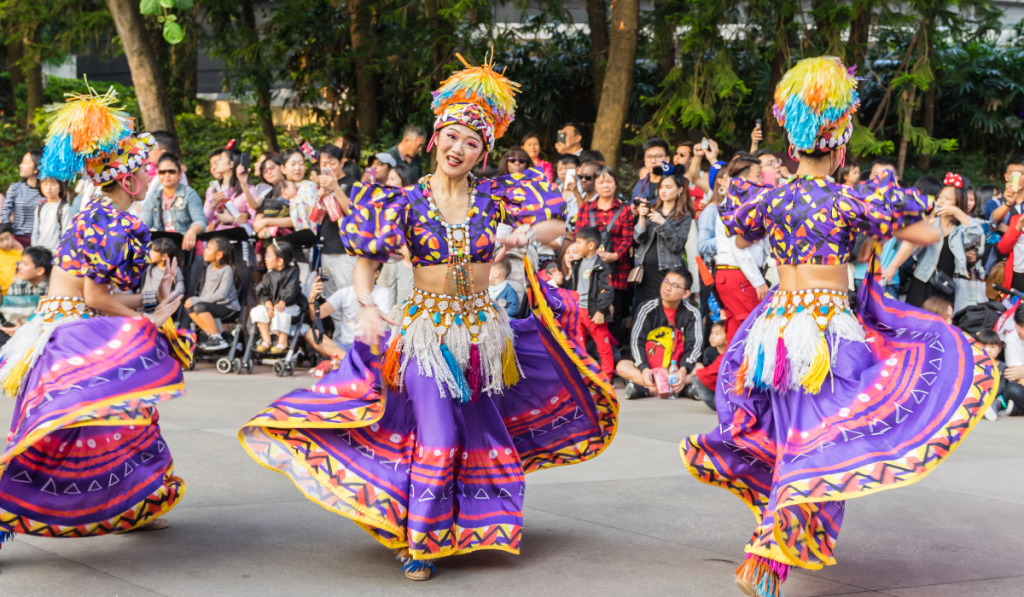 Hongkong disneyland and parade show